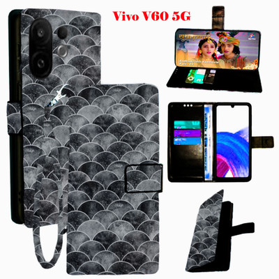 Shanno Enterprises Flip Cover for Vivo V60 5G(Black, Pack of: 1)