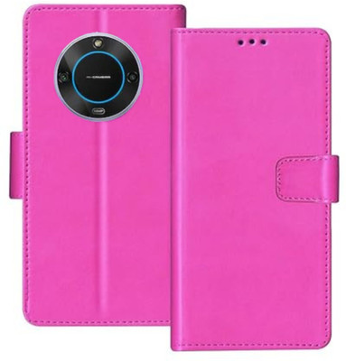 ClickAway Flip Cover for Lava Blaze 2 5G(Pink, Dual Protection, Pack of: 1)