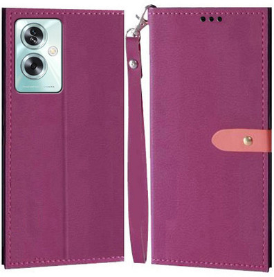 Ideogram Flip Cover for OPPO A79 5G(Pink, Shock Proof, Pack of: 1)