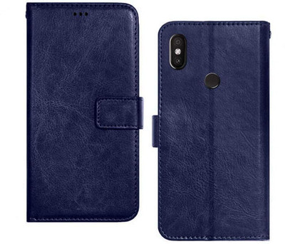 SUCH Flip Cover for Back Cover for Mi Redmi Y2 (Blue, Dual Protection, Pack of: 1)(Blue, Cases with Holder)
