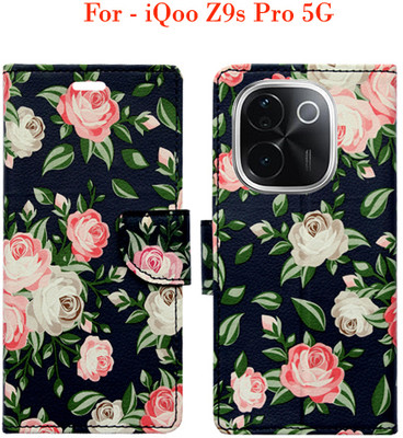 Toklot Flip Cover for iQoo Z9s Pro 5G(Black)