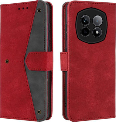 Openbuy Flip Cover for Realme P2 Pro 5G(Red, Magnetic Case, Pack of: 1)