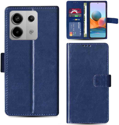 Kalua Mall Flip Cover for Redmi Note 13 5G flip cover | Redmi Note 13 5G flip cover | Blue(Blue, Magnetic Case, Pack of: 1)