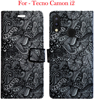 Toklot Flip Cover for Tecno Camon i2(Black, Pack of: 1)