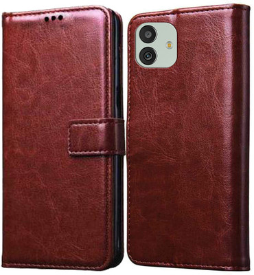 Cockcrow Flip Cover for Samsung Galaxy M13 5G(Brown, Shock Proof, Pack of: 1)