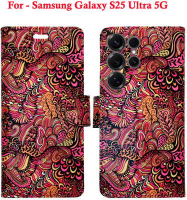Toklot Flip Cover for Samsung Galaxy S25 Ultra 5G(Red, Pack of: 1)