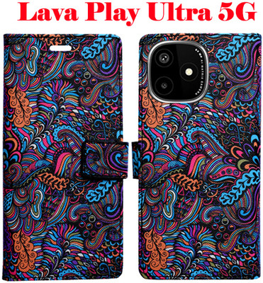 Mxkart Flip Cover for Lava Play Ultra 5G(Multicolor, Pack of: 1)