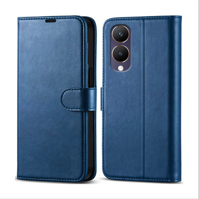 Unirock Flip Cover for vivo Y28 5G(Blue, Dual Protection, Pack of: 1)