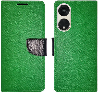 AD Enterprises Flip Cover for OPPO Reno8T 5G(Green, Magnetic Case, Pack of: 1)