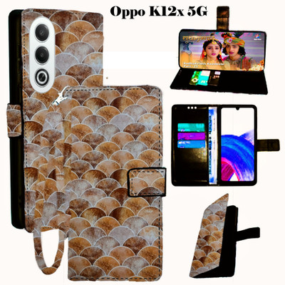 Toklot Flip Cover for Oppo K12x 5G(Yellow, Pack of: 1)