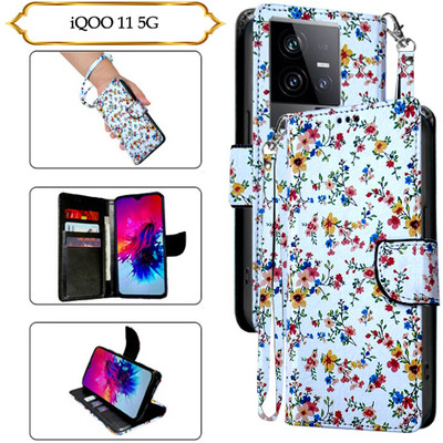 PARGO Flip Cover for iQOO 11 5G(White, Pack of: 1)