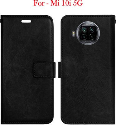Toklot Flip Cover for Mi 10i 5G(Black, Pack of: 1)