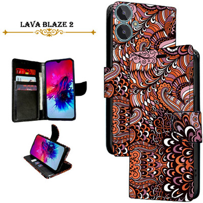 Cutemart Flip Cover for Lava Blaze 2(Brown, Pack of: 1)