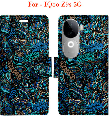 Toklot Flip Cover for IQoo Z9s 5G(Blue)