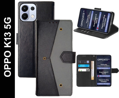 Mashgul Flip Cover for OPPO K13 5G(Black, Shock Proof, Pack of: 1)