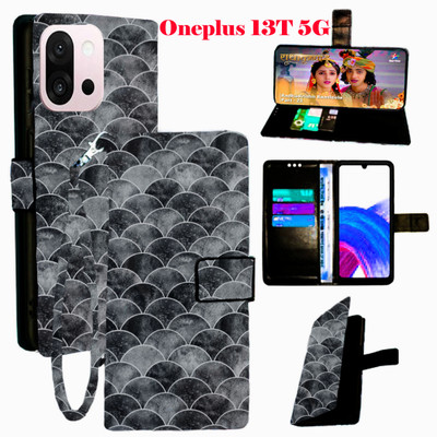 SHANNO Flip Cover for ONEPLUS 13T 5G(Black, Pack of: 1)