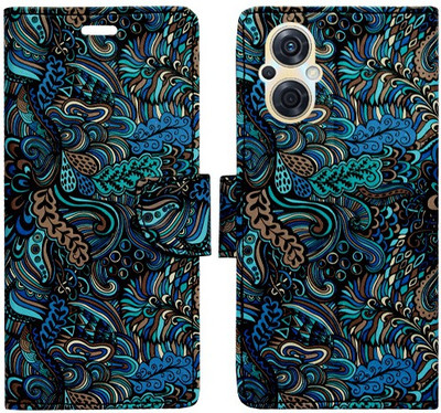 Realgo Flip Cover for Oppo F21s Pro 5G(Blue, Pack of: 1)