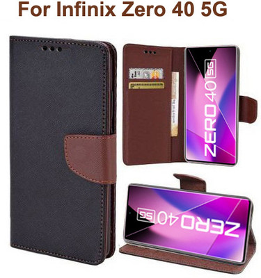 Carnage Flip Cover for Infinix Zero 40 5G(Brown, Cases with Holder, Pack of: 1)