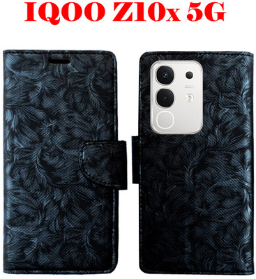Toklot Flip Cover for IQOO Z10X 5G(Black, Pack of: 1)