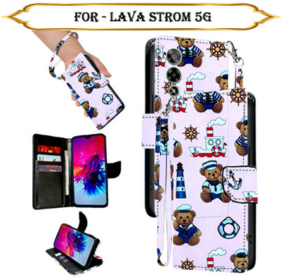 PARGO Flip Cover for Lava Strom 5G(Multicolor, Pack of: 1)