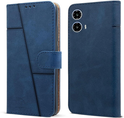 Techtube Flip Cover for motorola moto g34 5g(Blue, Hard Case, Pack of: 1)
