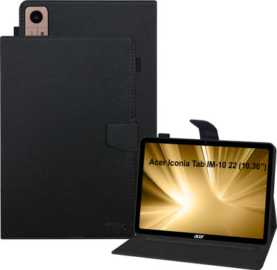 TGK Flip Cover for Acer Iconia Tab iM10-22 10.36 inch Tablet(Black, Dual Protection, Pack of: 1)