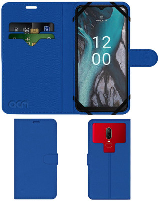 ACM Flip Cover for Nokia C22(Blue, Cases with Holder, Pack of: 1)