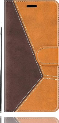 Trounce Flip Cover for OPPO F9 Pro(Brown, Shock Proof, Pack of: 1)