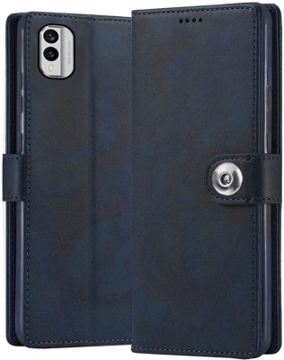 Gaffar Wale Flip Cover for Nokia X30(Blue, Dual Protection, Pack of: 1)