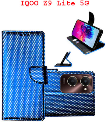 Toklot Flip Cover for IQOO Z9 Lite 5G(Blue, Pack of: 1)