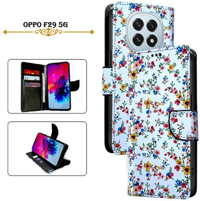 Cutemart Flip Cover for OPPO F29 5G(White, Pack of: 1)