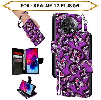 Asmart Flip Cover for Realme 13 Plus 5G(Multicolor, Pack of: 1)