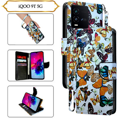 PARGO Flip Cover for iQOO 9T 5G(White, Pack of: 1)