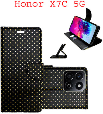 Vacko Flip Cover for Honor X7C 5G(Black, Pack of: 1)