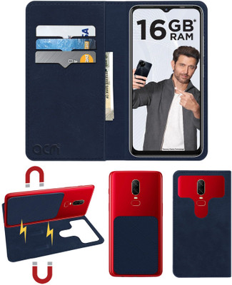 ACM Flip Cover for Itel S23(Blue, Cases with Holder, Pack of: 1)