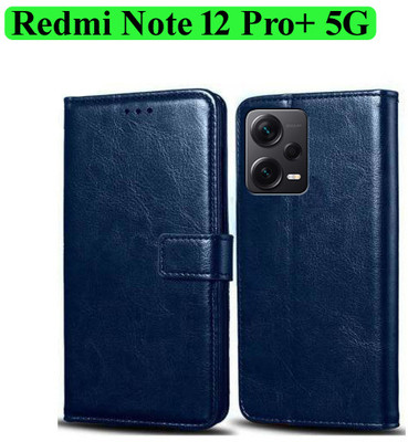Wynhard Flip Cover for Redmi Note 12 Pro+ 5G, Redmi Note 12 Pro Plus 5G(Blue, Grip Case, Pack of: 1)