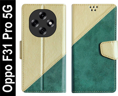 SBMS Flip Cover for Oppo F31 Pro 5G Back Cover Case with Magnatic Closure(Green, Shock Proof, Pack of: 1)