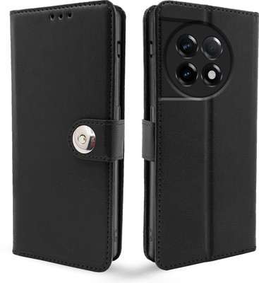 Pikkme Flip Cover for OnePlus 11R 5G(Black, Cases with Holder, Pack of: 1)