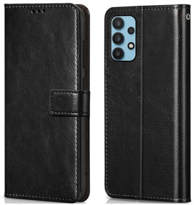 AKSP Flip Cover for Samsung Galaxy M32 (5G) Leather Finish(Black, Magnetic Case, Pack of: 1)