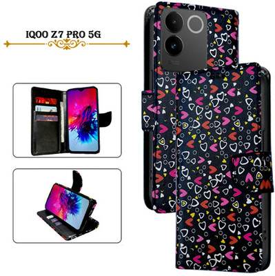 PARGO Flip Cover for iQOO Z7 Pro 5G(Black, Pack of: 1)