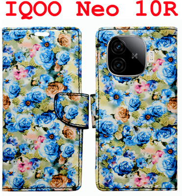 Mxkart Flip Cover for IQOO Neo 10R 5G(Blue, Pack of: 1)