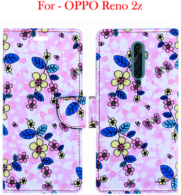 Toklot Flip Cover for OPPO Reno 2z(Pink, Pack of: 1)
