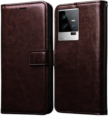 Insta Style Flip Cover for IQOO 11 5G(Brown, Magnetic Case, Pack of: 1)