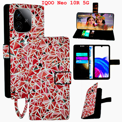 Toklot Flip Cover for IQOO Neo 10R 5G(Red, Pack of: 1)