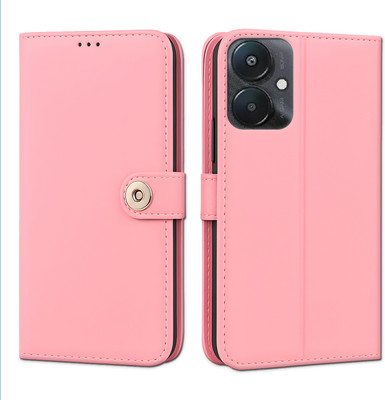Unirock Flip Cover for REDMI 13c 5G(Pink, Dual Protection, Pack of: 1)