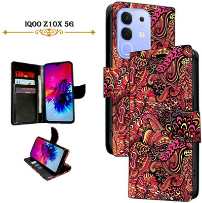 Mxkart Flip Cover for iQOO Z10x 5G(Red, Pack of: 1)