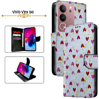 Asmart Flip Cover for vivo V29 5G(White, Pack of: 1)