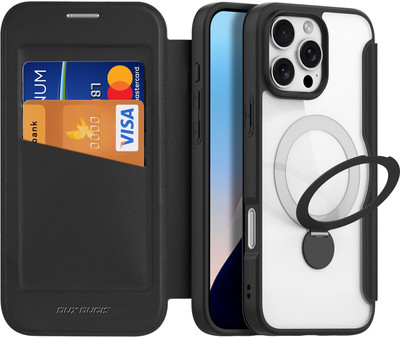Dux Ducis Flip Cover for Apple iPhone 16 Pro Max(Black, Magsafe, Pack of: 1)