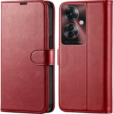 Unirock Flip Cover for Oppo F25 Pro 5G(Brown, Dual Protection, Pack of: 1)