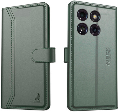 AIBEX Flip Cover for Motorola Edge 60 5G / Motorola Edge 60 Fusion 5G |Premium Leather Finish| Magnetic Closure(Green, Magnetic Case, Pack of: 1)
